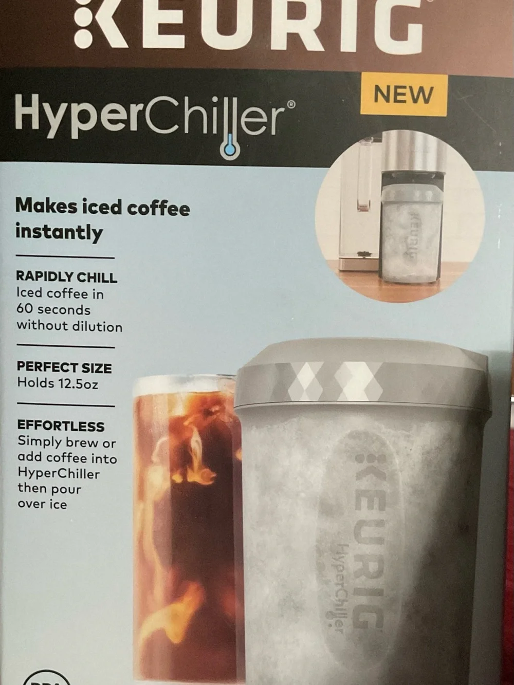 NEW Keurig HyperChiller Rapid Coffee Chiller - Light Gray